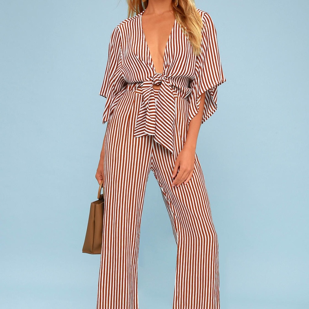 Faithfull The Brand Tie-Front Jumpsuit